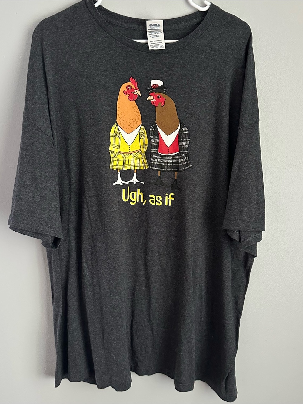 3x Clueless chicken as if t-shirt unisex 3xl tee